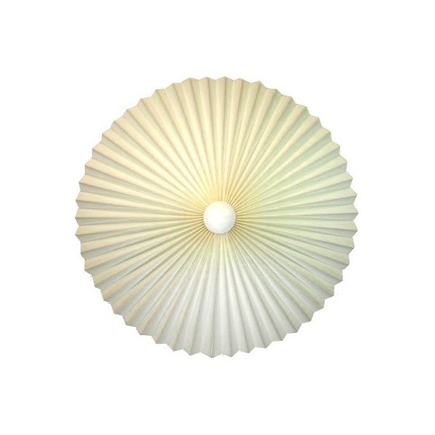 Rosette plisse creme hr til loft 55 uden ledning