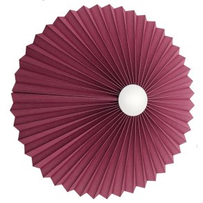 Rosette plisse gl. rosa til loft 75 med ledning
