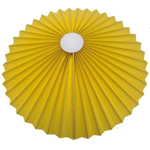 Rosette plisse gul til loft 50 uden ledning