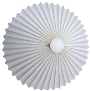 Rosette plisse hvid hr til loft 55 uden ledning