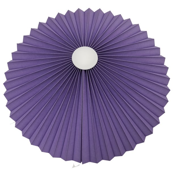 Rosette plisse lilla til loft 45 uden ledning
