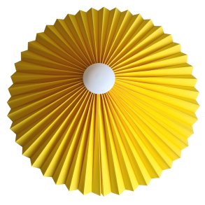 Rosette plisse okker til loft 75 uden ledning