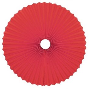 Rosette plisse rd til loft 75 med ledning