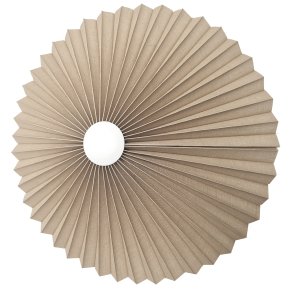 Rosette plisse sandfarvet hr til loft 55 med ledning