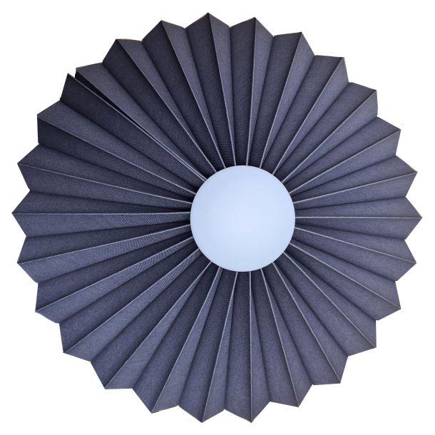 Rosette plisse til vg antracit 28 med ledning