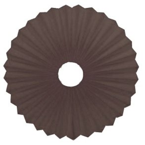 Rosette plisse til vg brun 28 med ledning