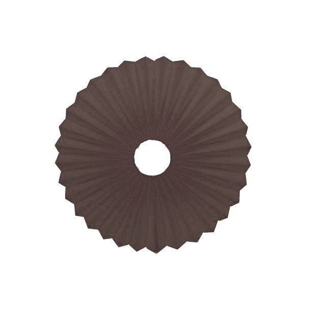 Rosette plisse til vg brun 28 med ledning