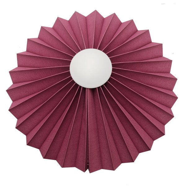 Rosette plisse til væg gl. rosa Ø34 uden ledning