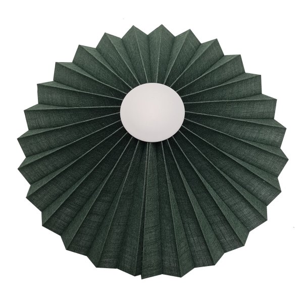 Rosette plisse til vg grn hr 34 med ledning