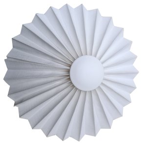 Rosette plisse til vg hvid hr 28 med ledning