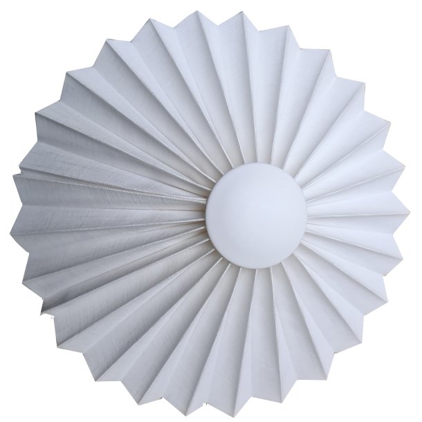 Rosette plisse til vg hvid hr 28 uden ledning