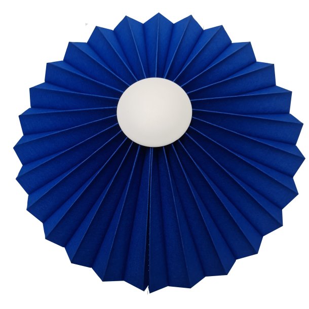 Rosette plisse til vg kobolt 34 med ledning