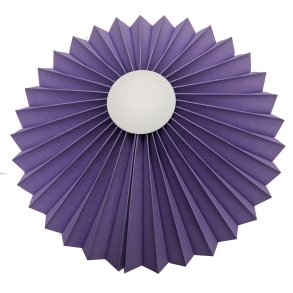 Rosette plisse til vg lilla 34 med ledning