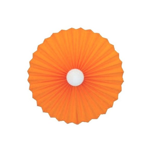 Rosette plisse til vg orange 34 med ledning