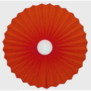 Rosette plisse til vg rd 28 med ledning