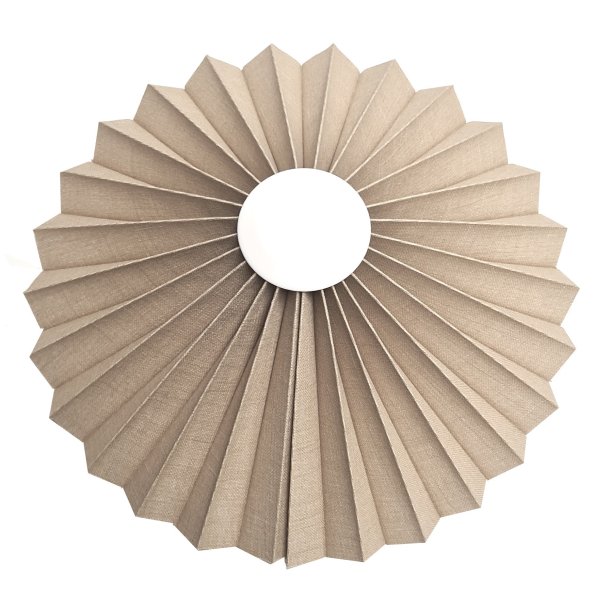 Rosette plisse til vg sandfarvet hr 28 med ledning