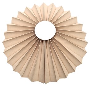 Rosette plisse til vg sandfarvet 34 med ledning