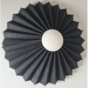 Rosette plisse til vg sort hr 28 med ledning