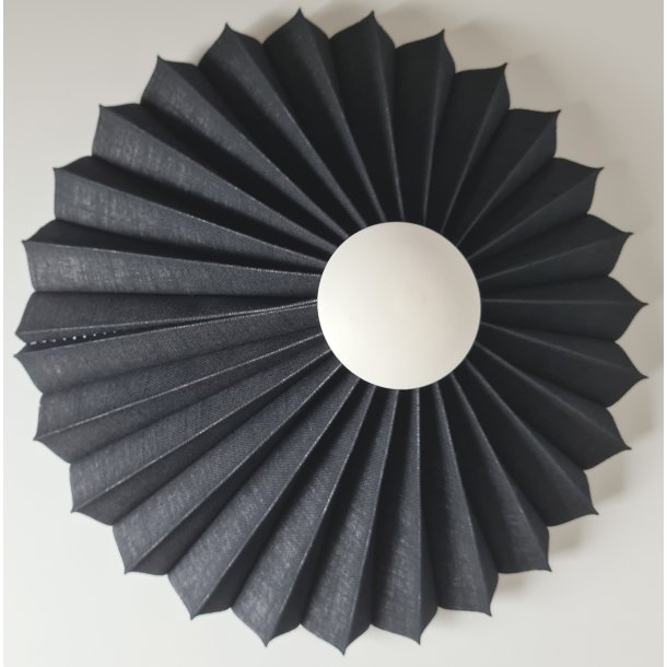 Rosette plisse til vg sort hr 28 med ledning