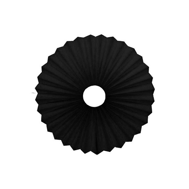 Rosette plisse til vg sort 34 med ledning