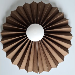 Rosette plisse til vg taupe 34 med ledning